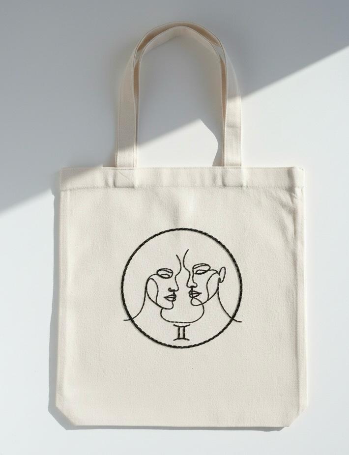 The Memory Tote- Handcrafted Custom Embroidery Tote